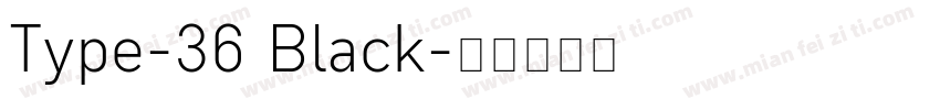 Type-36 Black字体转换